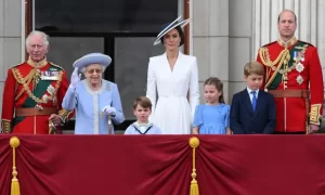The Queen’s death has elevated Charles to King and made Prince William the heir apparent. His children are next in line to the throne. Photograph: Daniel Leal/AFP/Getty Images